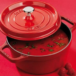 STAUB 珐琅铸铁锅 经典圆形炖锅汤锅  20cm