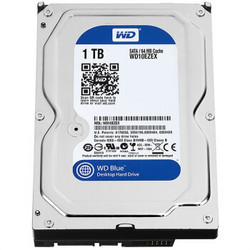 WD 西部数据 蓝盘 WD10EZEX 1TB 台式机硬盘（7200RPM、64M缓存) 