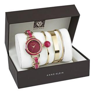 Anne Klein 161001592 女士水晶手镯时装表 四件套