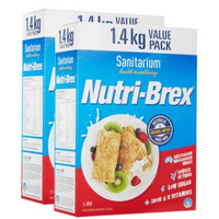 双12预告、前3000件：Sanitarium Nutri-Brex 优粹麦 低脂谷物麦片 1.4kg*2盒