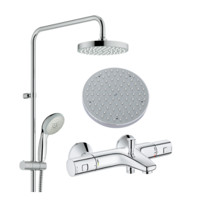 25日0点,历史低价:GROHE 高仪 恒温淋浴水龙头花洒套装(26452000+34598000+27319000)