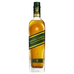 JOHNNIE WALKER 尊尼获加 绿牌15年 调配型苏格兰威士忌 750ml 