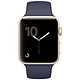 Apple Watch Series 2 智能手表（42mm 金色铝金属表壳搭配午夜蓝色运动型表带 MQ152CH/A）