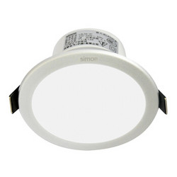 SIMON/西蒙LED筒灯天花灯 砂银款6瓦白光 开孔7.5-8.5厘米 晶璨系列 *5件