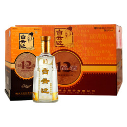 白云边 十二年陈酿42度白酒 500ml*6瓶  赠三十而立奋斗 42度 +凑单品