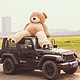 【京东超市】爱满屋 泰迪熊毛绒玩具美国大熊巨型抱抱熊布娃娃超大号公仔礼物 3.4米