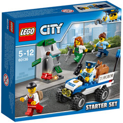 【京东超市】乐高（LEGO） 城市系列 5岁-12岁 警察局入门套装 60136 儿童 积木 玩具 *12件
