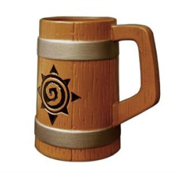 炉石传说 logo 陶瓷酒桶杯 *4件