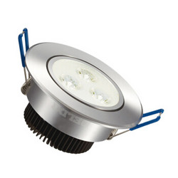 德力西（DELIXI）LED射灯 亮银 3W冷白光 开孔6.5-7.5公分