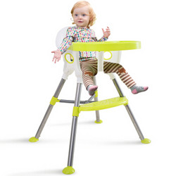 贝利亚 婴儿多功能餐椅 绿白色标配版