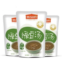 魅力厨房 即食绿豆粥 300g *3件 送新米粥*2袋+红豆汤*1袋