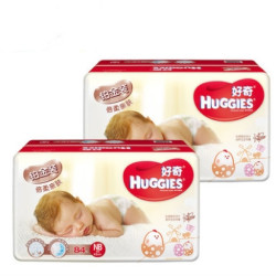 HUGGIES 好奇 铂金装 倍柔亲肤纸尿裤 NB84片*2 *3件