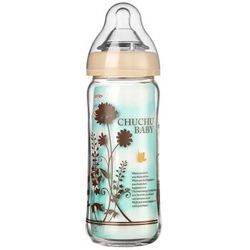 CHUCHU BABY 啾啾 可爱妈妈宽口径玻璃奶瓶 240ml *2件