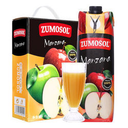 ZUMOSOL 赞美诗 苹果汁1L*2 