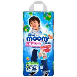 moony 尤妮佳 婴儿裤型纸尿裤 男 XXL26片 *16件