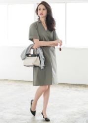 优衣库 UNIQLO 优衣库 193001 女士衬衫连衣裙