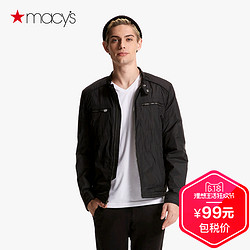 Macy's男士新款时尚机车夹克青年秋冬休闲修身外套Lucky164001427