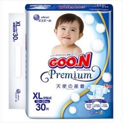 GOO.N 大王 天使系列 婴儿纸尿裤 XL30片 *9件 +凑单品