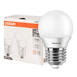 OSRAM 欧司朗 LED磨砂球泡 3W 两只装