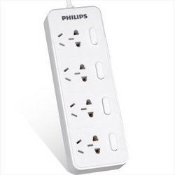 PHILIPS 飞利浦 SPS3421C/93 升级新结构4位1.8米插座