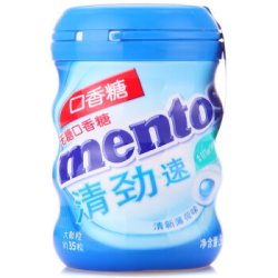 Mentos 曼妥思 清劲无糖口香糖 清新薄荷味 56g 