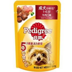 Pedigree 宝路  宠物妙鲜包 成犬牛肉 100g *3件