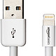 AmazonBasics亚马逊倍思 MFi认证Lightning-USB数据线 (6英尺/1.8米)白色