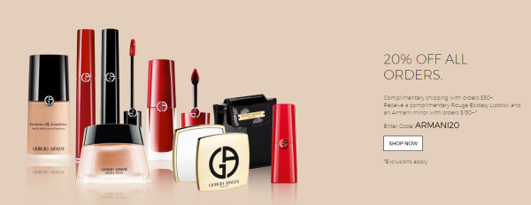 GIORGIO ARMANI beauty美国官网 全线单品 私密特卖会