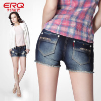 ERQ 女式牛仔短裤