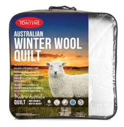 【亚马逊 进口直采】澳洲Tontine高密度棉纱面料羊毛被冬季保暖款 双人 200*230cm