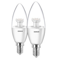 OSRAM 欧司朗 LED透明烛泡 E14螺口 3.3W *2件