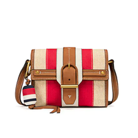 TORY BURCH 汤丽柏琦 CANVAS & SUEDE 女士斜挎包