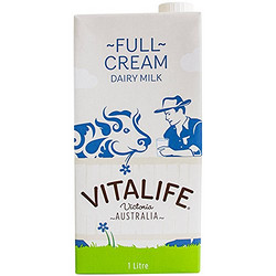 VITALIFE 维纯 全脂牛奶 1L*12盒