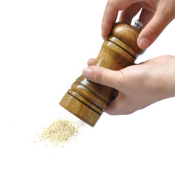 奇异果 实木陶瓷芯调料研磨器 5*14cm