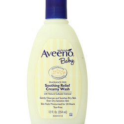 Aveeno Baby Soothing Relief Cream Wash 婴儿燕麦舒缓沐浴露 354ml*2瓶装