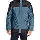 32Degrees Weatherproof Men's 3 In 1 Systems Jacket Melange Colorblock, Steel/Black, XX-Large