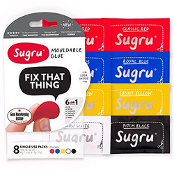 Sugru 可塑胶 - 经典多色款（8 个装）
