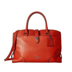 COACH 蔻驰 Grain Leather Mercer 24 Satchel 女士斜挎包