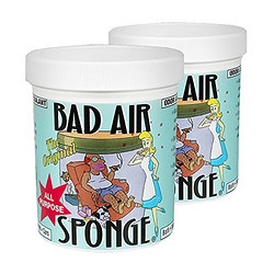 The ORIGINAL Bad Air Sponge吸收异味空气净化剂400g 2灌装（亚马逊跨境自营，保税区发货）