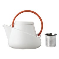 中亚Prime会员：Kinto Ridge系列 白瓷茶壶 带滤网 750ml