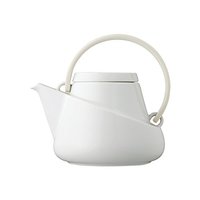 中亚Prime会员：Kinto Ridge系列 白瓷茶壶 带滤网 750ml