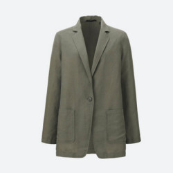优衣库 UNIQLO 优衣库 190725 女士麻混纺西装
