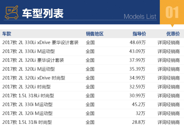 BMW 宝马 3系 线上专享优惠