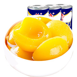 美宁 黄桃罐头水果罐头 425g*3