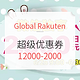 海淘活动：Global Rakuten 超级优惠券