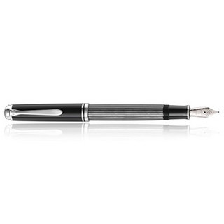 Pelikan 百利金 钢笔 M805 黑杆白夹 EF尖 单支装