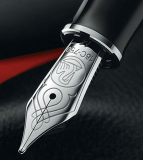 Pelikan 百利金 钢笔 M805 黑杆白夹 EF尖 单支装