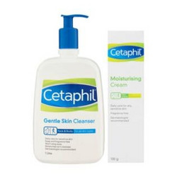 Cetaphil 丝塔芙 温和洁面乳 1L+保湿润肤霜 100g 