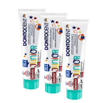 DONTODENT 儿童含氟防蛀牙膏 100ml*3支