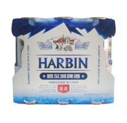 哈尔滨啤酒 冰纯 500mL*3罐